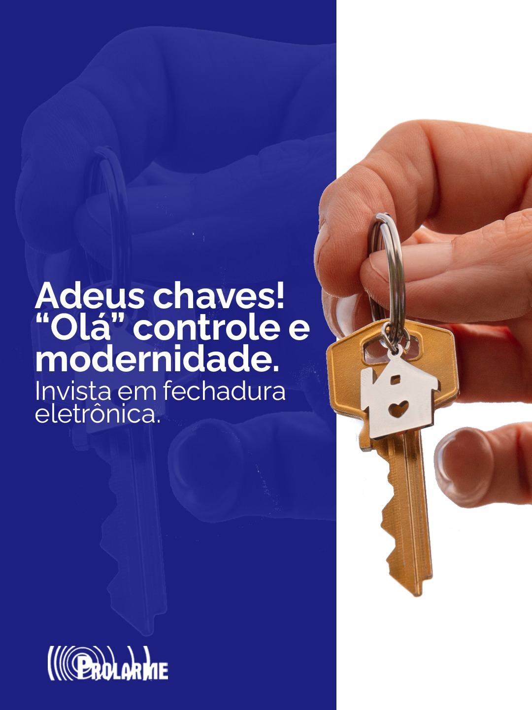 Imagem de Adeus chaves. “Olá” controle e modernidade. Invista em Fechadura Eletrônica.