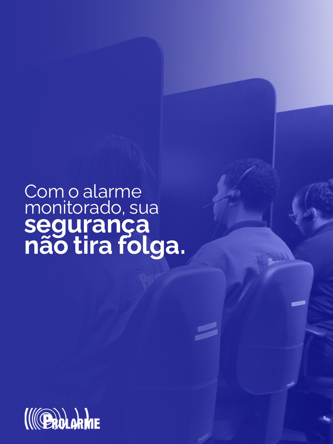 Imagem de Com o alarme monitorado, sua segurança não tira folga.