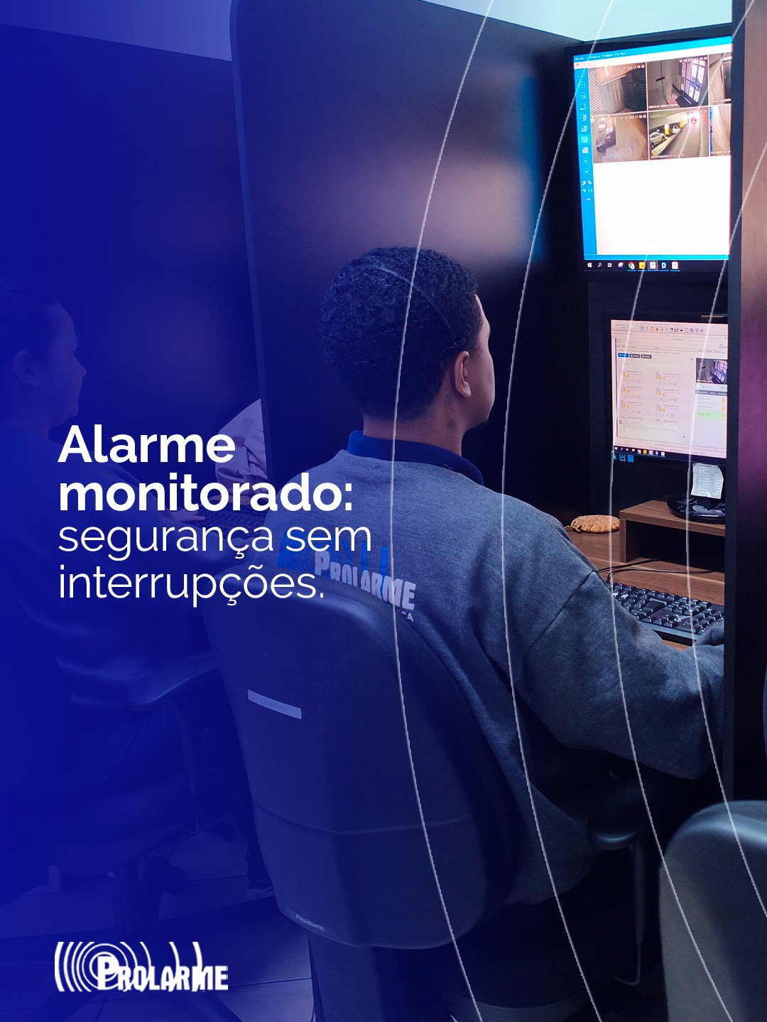 Imagem de Alarme monitorado: segurança sem interrupções.